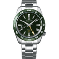 Grand Seiko SBGE257 Spring Drive GMT green dial stainless steel ceramic men's watches