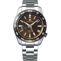 Grand Seiko SBGE263 Spring Drive GMT brown dial stainless steel ceramic men's watches