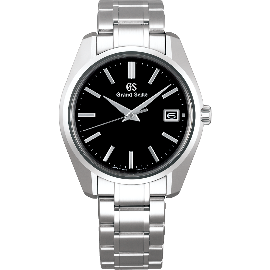 Grand Seiko SBGP003 quartz, black dial, stainless steel, men's watches