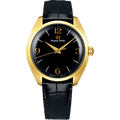 Grand Seiko SBGW262 mechanical 9S64, 18k yellow gold case, black urushi dial, men's watches 