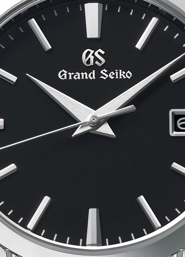 Grand Seiko SBGX261, 9F62 Quartz, black dial, stainless steel, men's watches