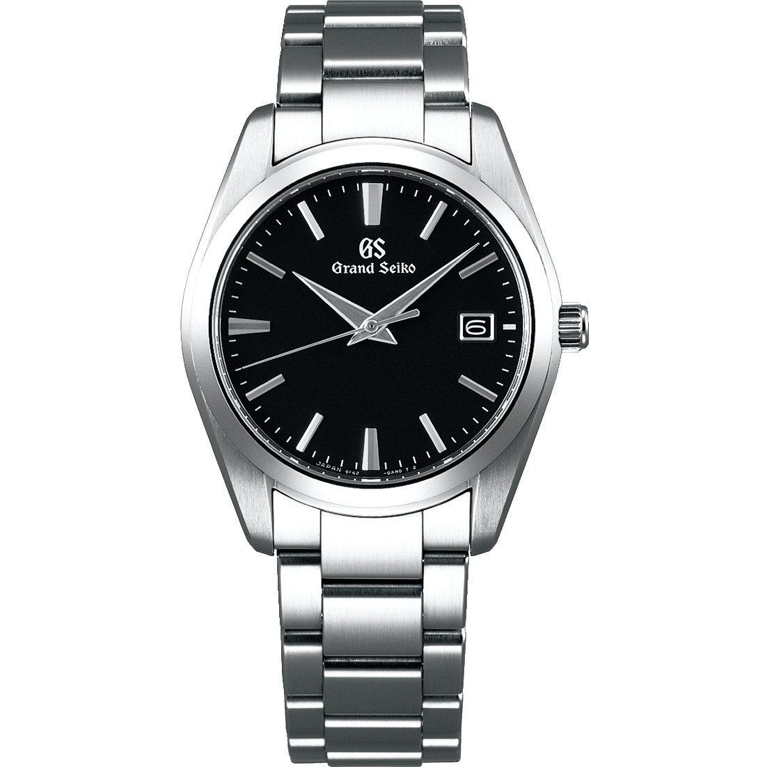 Grand Seiko SBGX261, 9F62 Quartz, black dial, stainless steel, men's watches