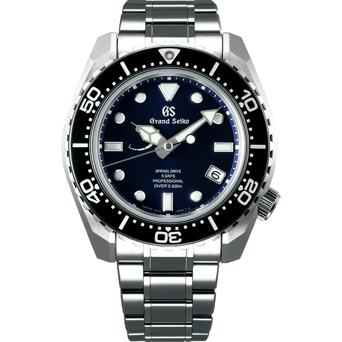 Grand Seiko SLGA001, Spring Drive 9RA5, blue dial, titanium case, men's diver's watches