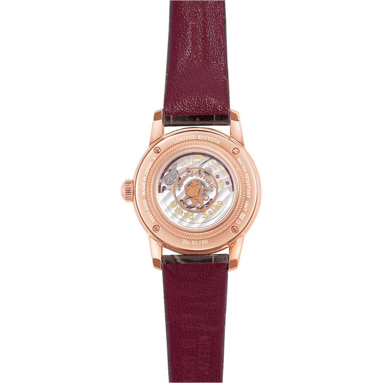 Grand Seiko STGK016, Automatic 9S27, white dial with diamonds, 18k rose gold case, women's watches