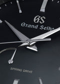 Grand Seiko SBGA285 stainless steel black dial men's watches