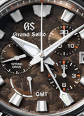 Grand Seiko SBGC231 Spring Drive Chronograph GMT brown dial titanium case