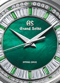 Grand Seiko SBGD207 Micro Artist Studio Masterpiece Spring Drive green dial garnets and diamonds