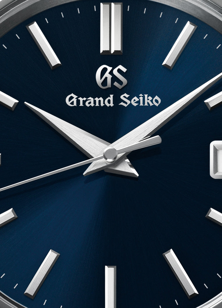 Grand Seiko SBGP005 quartz, blue dial, stainless steel, men's watches