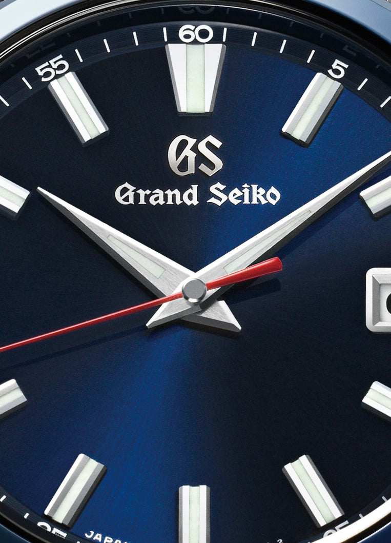 Grand Seiko SBGP015 quartz, blue dial, stainless steel and ceramic, limited edition men's watches