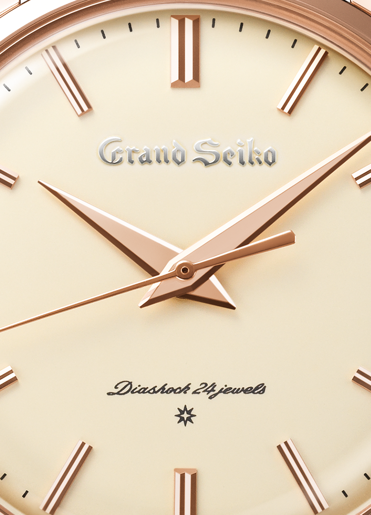 Grand Seiko SBGW260 mechanical 9S64, 18k rose gold case, white dial, men's watches