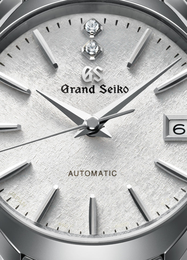 Grand Seiko STGK011, Automatic 9S27, white dial, stainless steel case with diamonds, women's watches